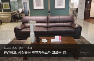천연가죽소파1