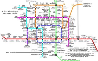 2010~2015 북경 지하철 노선도(Beijing Subway Map)